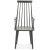 Dalsland-Stuhl aus grauem Rohrgeflecht mit Armlehnen und hoher Rückenlehne