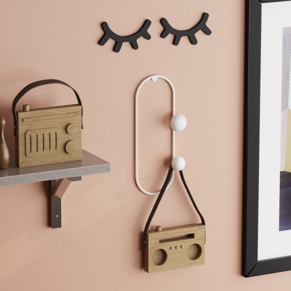 Cricket-Kleiderbgel - Wei