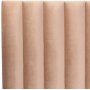Pernilla Kopfteil Beige (Samt) - Beliebige Breite