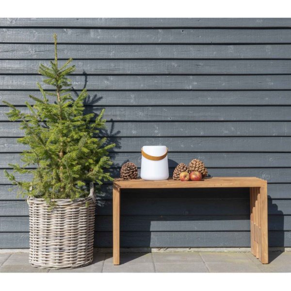 Bristol-Lampe - Weiß/Braun Bristol-Lampe - Weiß/Braun