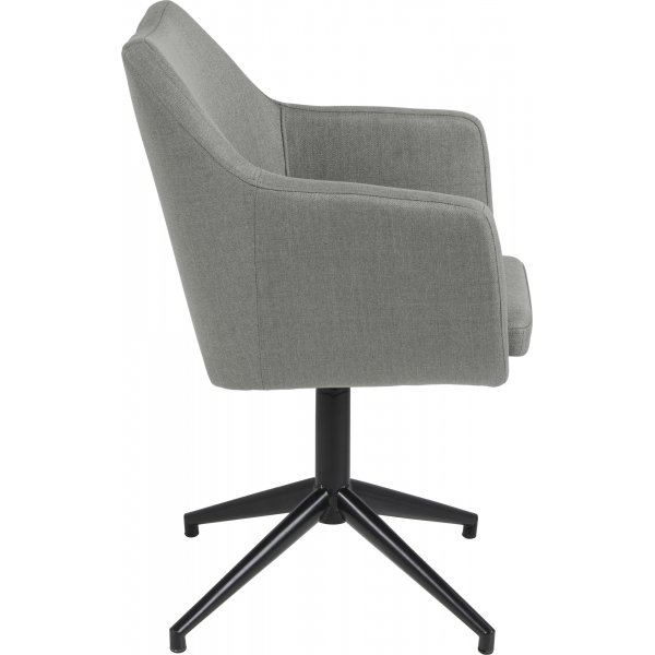 Sessel Nora - Hellgrau/Schwarz