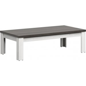 Hesen Couchtisch 130 x 65 cm - Wei/Schwarz