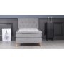 Ebony Luxuspaket mit 5-Zonen Pocket und Kopfteil - 120 cm