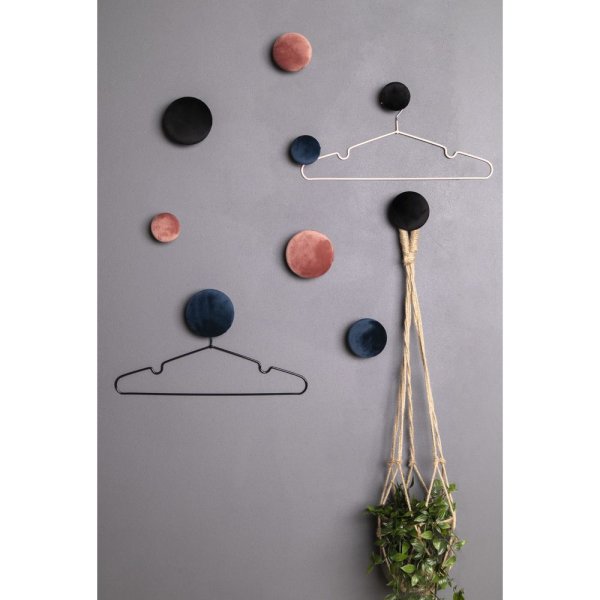 Giza Wandknpfe zum Aufhngen - Blau/Messing - 3 Stk