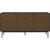 Soma Sideboard mit 3 Tren - Schwarz/Espresso