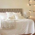 Kundenbild Gleiches Kopfteil (Wandbehang) 180x70 cm - Beige (Stoff)