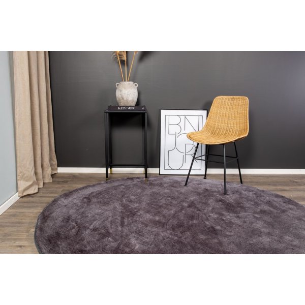 Viskoseteppich Lawson - Dunkelgrauer Viskose-Look Viskoseteppich Lawson - Dunkelgrauer Viskose-Look