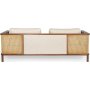 Peanut 3-Sitzer-Sofa - Creme