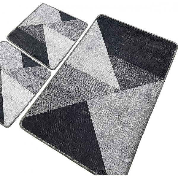 Shards Badezimmerteppich - Grau