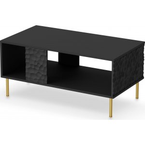 Bullet Couchtisch 92 x 50 cm - Schwarz/Gold