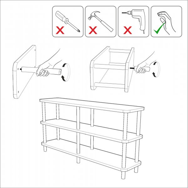 Raca Bücherregal - Schwarz/Kiefer Raca Bücherregal - Schwarz/Kiefer