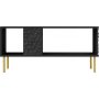 Bullet Couchtisch 92 x 50 cm - Schwarz/Gold