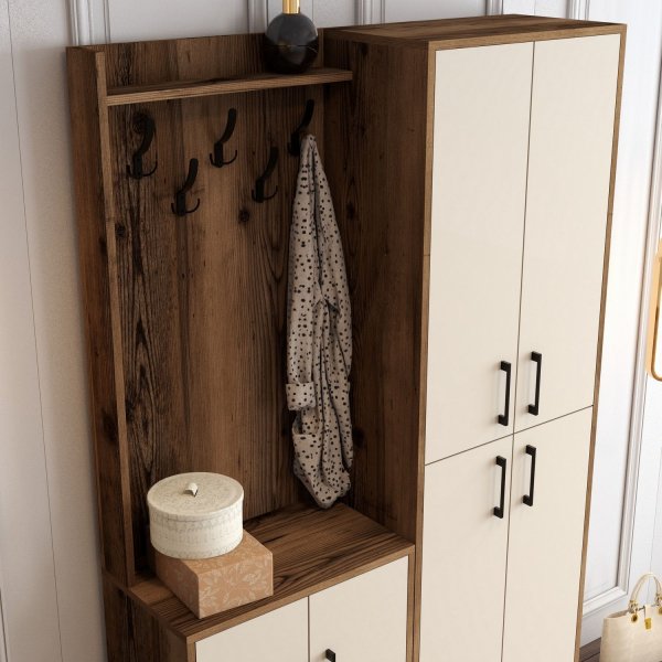 Berliner Dielenmbel ba - Nussbaum/Creme