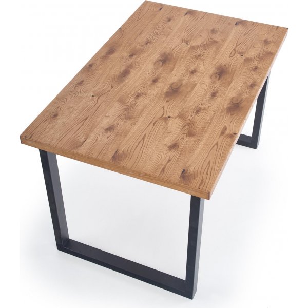 Apollo Esstisch 126-206 cm - Eiche/schwarz Apollo Esstisch 126-206 cm - Eiche/schwarz