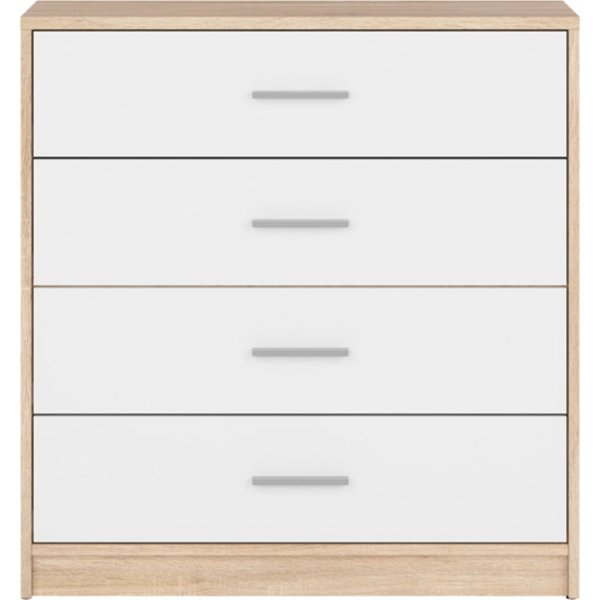 Nepo Plus Kommode - Sonoma Eiche/Weiß Nepo Plus Kommode - Sonoma Eiche/Weiß