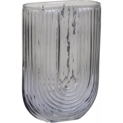 Florero Vase U-Form - Rauchglas