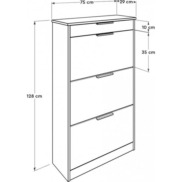 Shock Schuhschrank - Nussbaum Shock Schuhschrank - Nussbaum