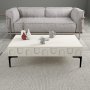Lyon Couchtisch 105 x 60 cm - Creme/Schwarz