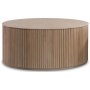 Cylinder runder Couchtisch 100 cm - Whitewash