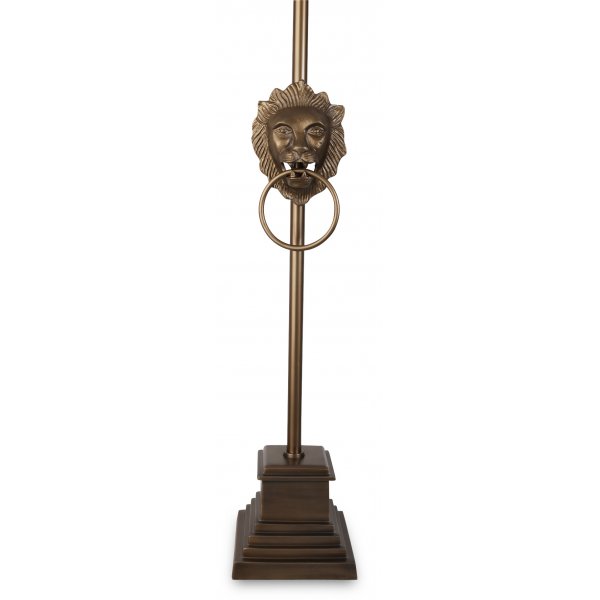 Lejonhuvud Tischlampe 60 cm - Messing antik