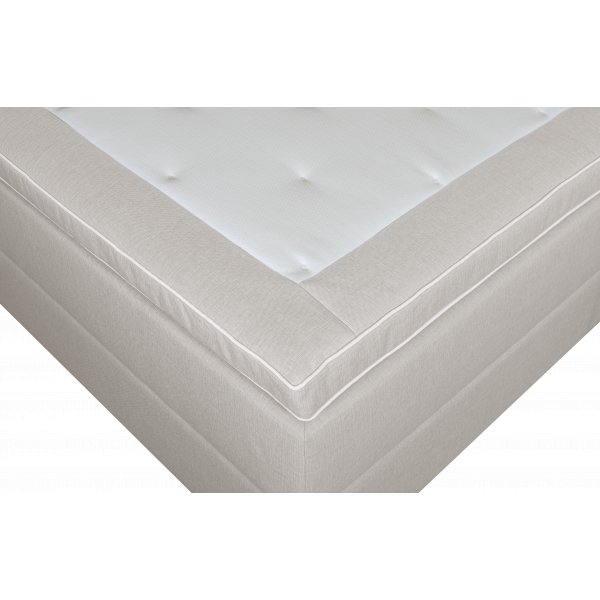 Bett mit Stauraum beige 160x200 cm