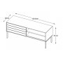 Inez TV-Bank aus braun gelter Eiche - Breite 120 cm