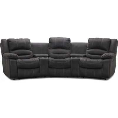 Kensington elektrisches 3-Sitzer-Sofa mit verstellbarer Kopfsttze - Grau