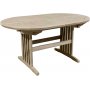 Ovaler Esstisch Salt aus Teakholz 150-210 cm Schmetterling - Graues Teakholz