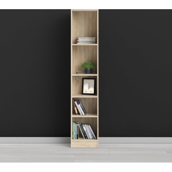 Einfaches hohes B�cherregal - Eiche