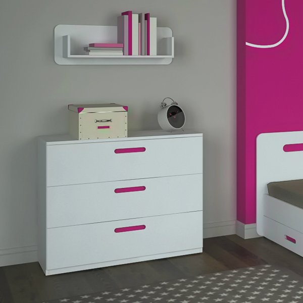 Tanja Kommode 3 - Wei�