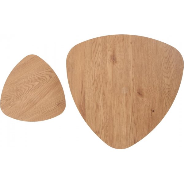 Adaline Couchtisch 40x40 | 60x60 cm - Eiche/schwarz