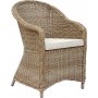 Gartengruppe: 8 Sthle und Esstisch 230 x 100 cm Rattan - Menton/Mercury