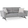 Schiefer 3-Sitzer-Sofa - Grau