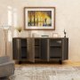 Deko-Sideboard - Nussbaum/Anthrazit