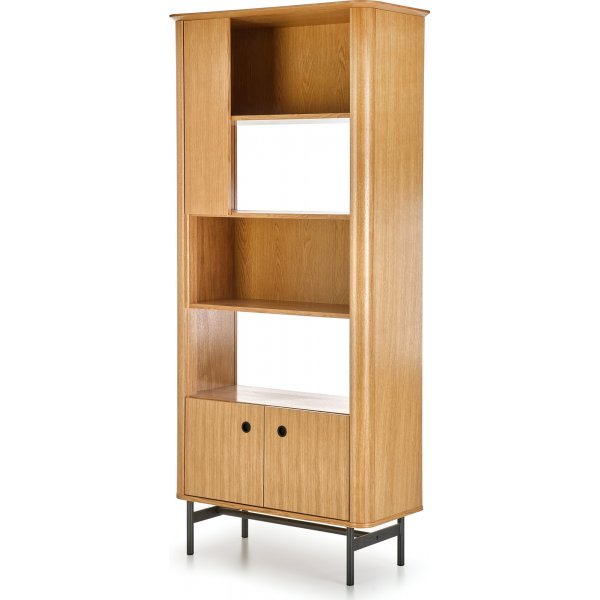 Giga Bcherregal 97 cm - Eiche/schwarz