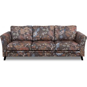 Eker 3-Sitzer-Sofa aus Blumenstoff - Eden Parrot Brown