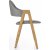 Stuhl Pearl - Grau (PU) / Holz + Mbelpflegeset fr Textilien
