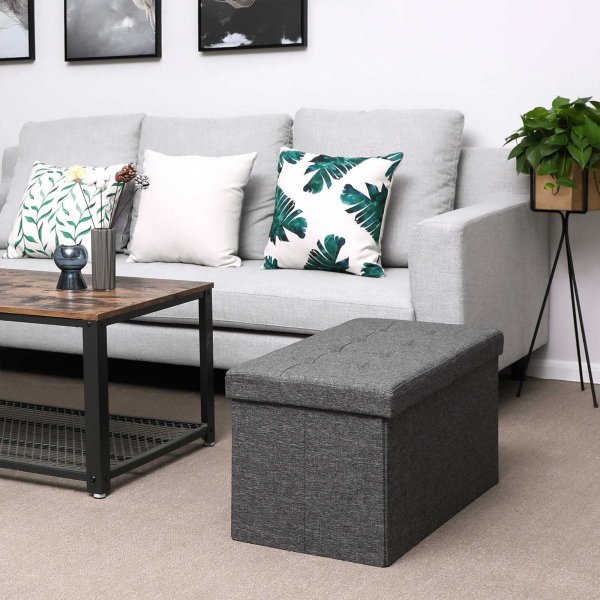 Idris Bank mit Stauraum 76 cm - Dunkelgrau Idris Bank mit Stauraum 76 cm - Dunkelgrau