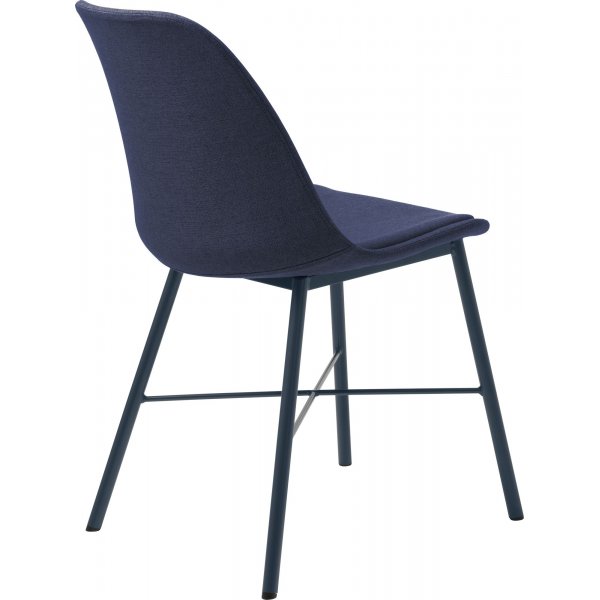 Cara Stuhl aus blauem Stoff