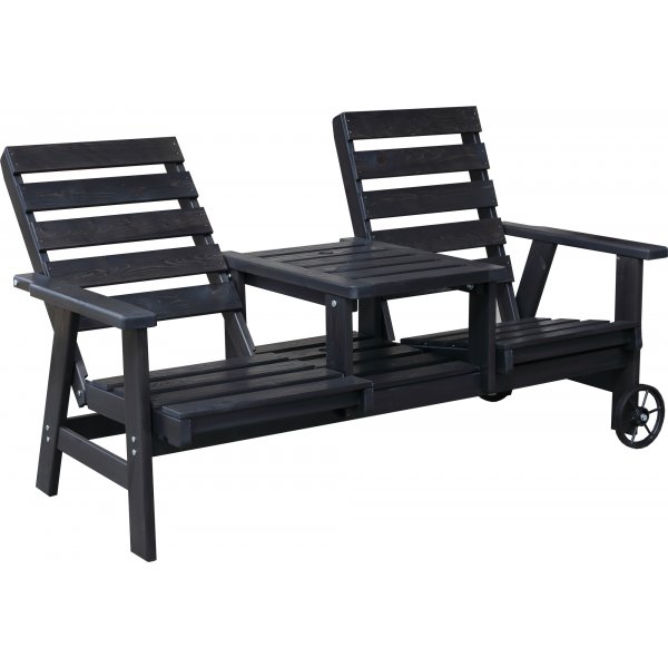 Kingdom Ausziehsofa - Schwarz