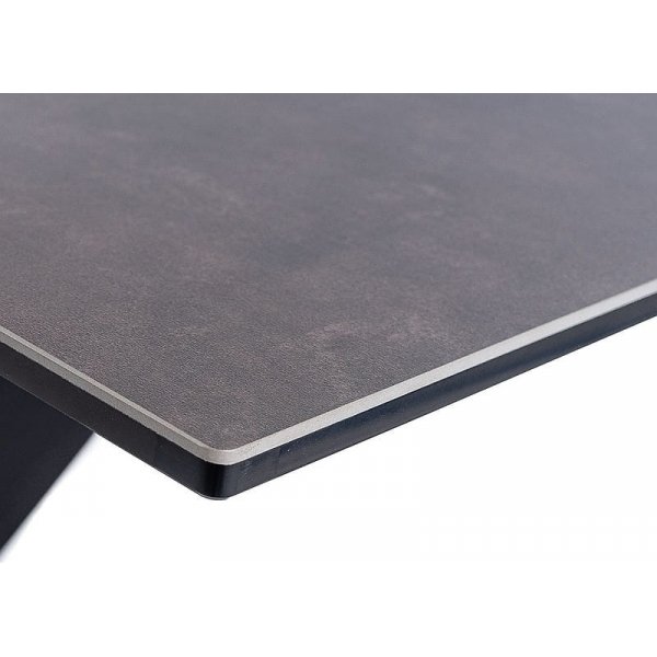 Salvadore Esstisch 120-180 x 80 cm - Grau/Schwarz Salvadore Esstisch 120-180 x 80 cm - Grau/Schwarz