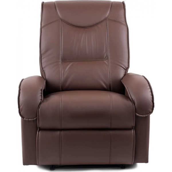 Jacqueline Liegesessel aus braunem Öko-Leder Jacqueline Liegesessel aus braunem Öko-Leder