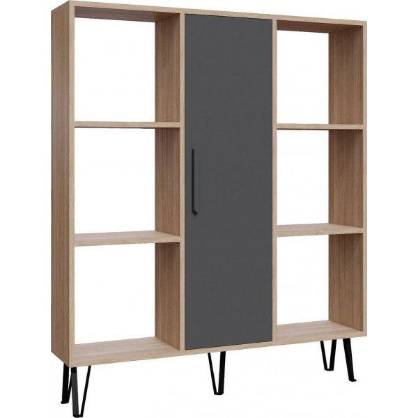 Bücherregal Peoria - Eiche/anthrazit Bücherregal Peoria - Eiche/anthrazit