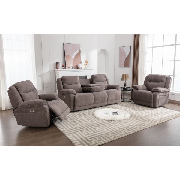 Freddy 3-Sitzer-Liegesofa elektrisch - Mole