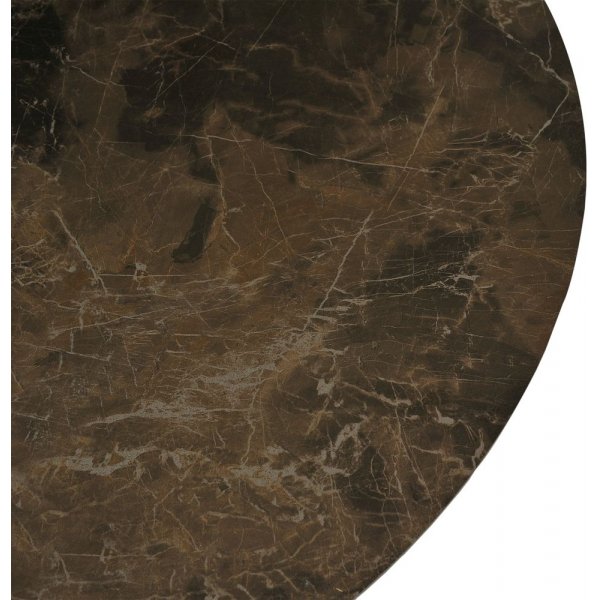 Pandora Couchtisch Ø100 cm - Braune Marmorimitation Pandora Couchtisch Ø100 cm - Braune Marmorimitation