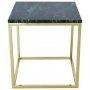 Accent Beistelltisch - Grner Marmor / Messing
