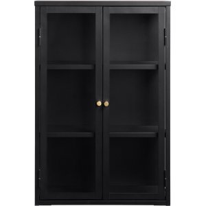 Toddy schwarzer Wandschrank mit Doppeltr H90 cm