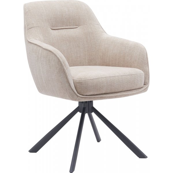 Option Sessel - Leinen/schwarz