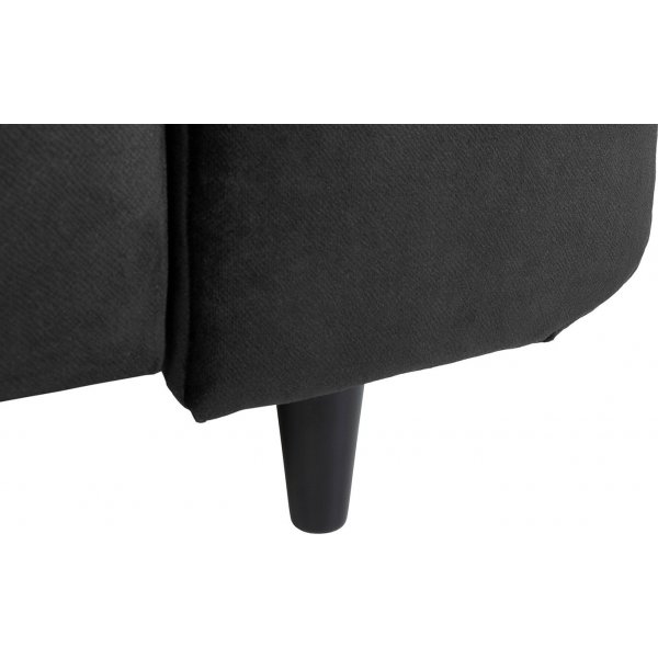 Matras Ecksofa mit offenem Ende links - Schwarz Matras Ecksofa mit offenem Ende links - Schwarz