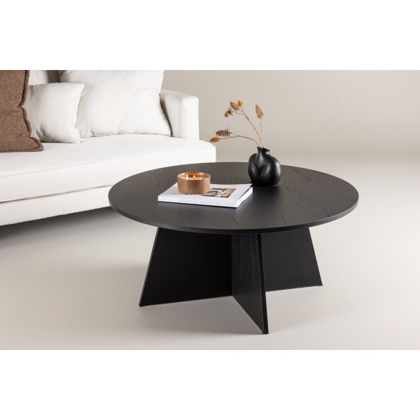 Bootcut Couchtisch 100 cm - Schwarz